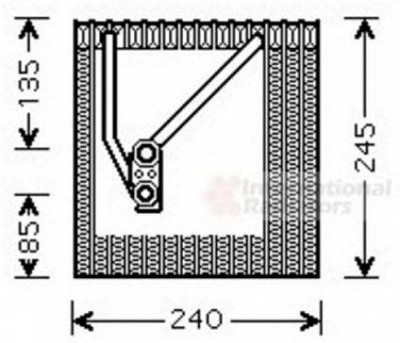 VAN WEZEL 5800v242 -  Испаритель, кондиционер